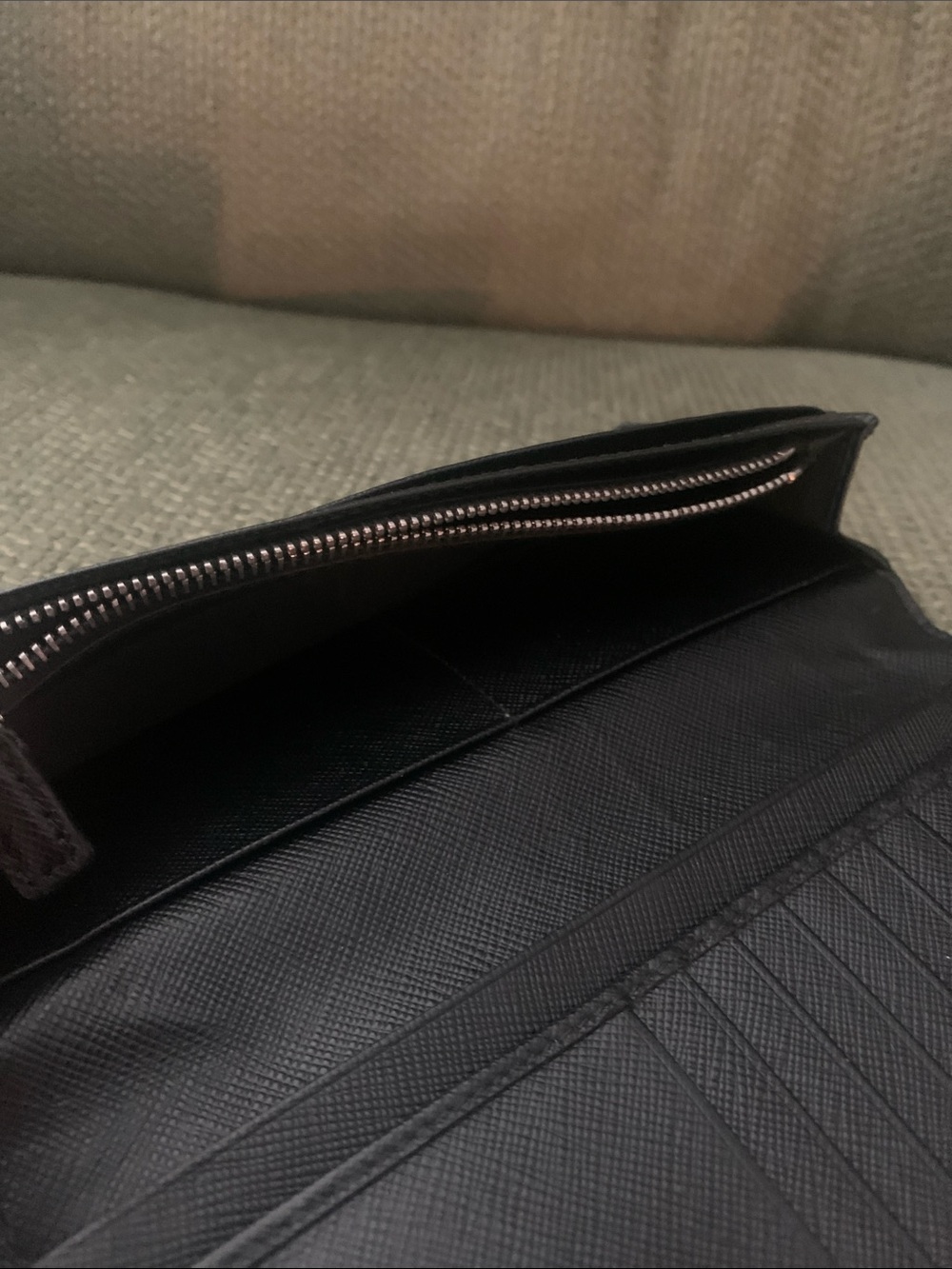 Prada Saffianno Leather Long Bifold Wallet - Picture 7 of 11